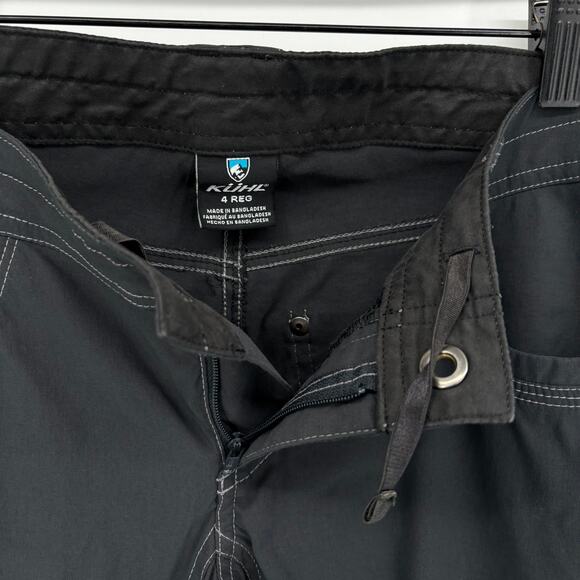 Kuhl Womens Pants 4 Kliffside Hiking Straight Leg Low Rise Stretch Gray Gorpcore - Picture 3 of 8